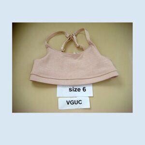 Ivivva Girl by Lululemon 🍋Everyday Flow Nude Bra dance customizable straps size